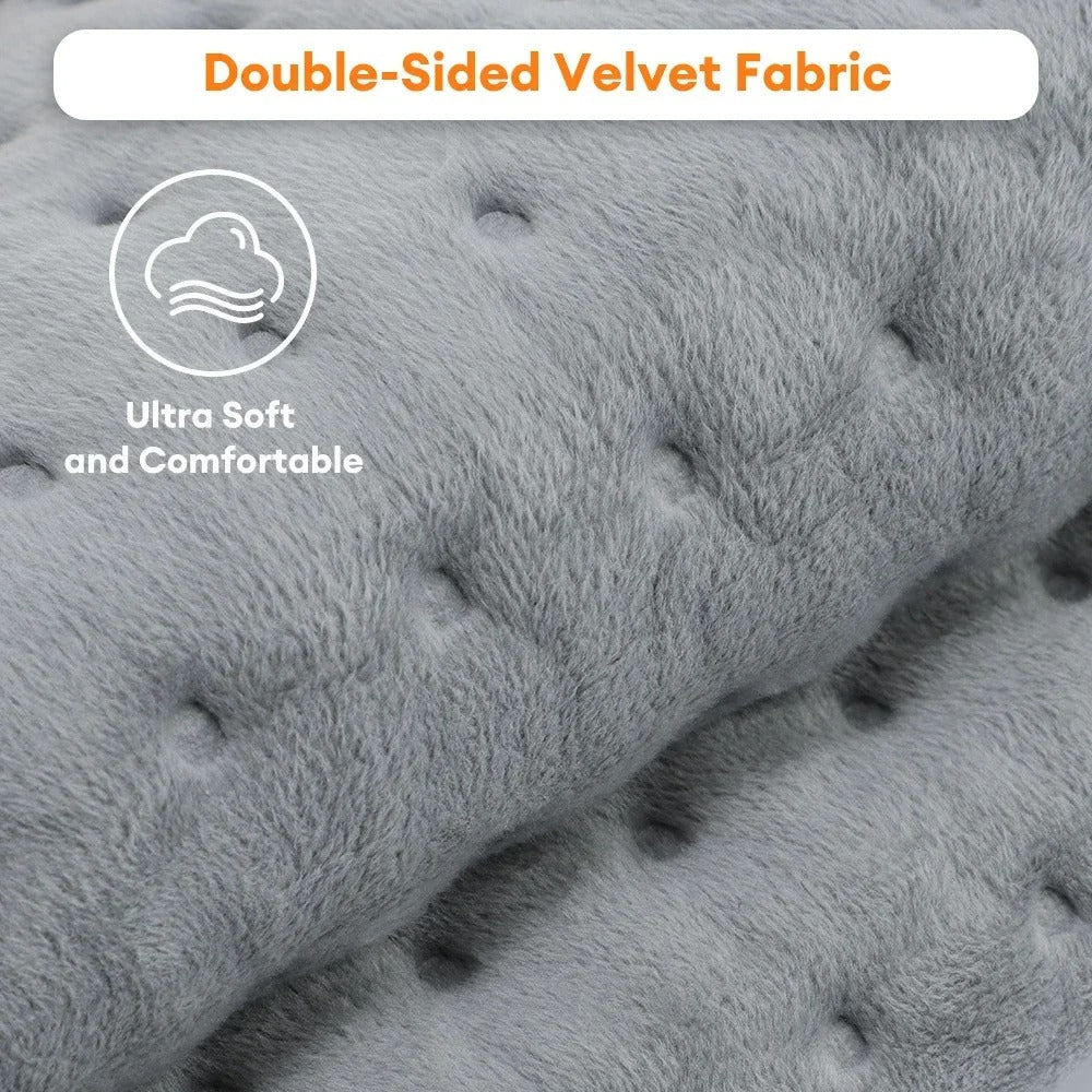 Electric Heating Pad for Back Neck Shoulder – 30x60cm Washable Warm Blanket, 4 Timer Settings, 9 Temperature Control, EU Plug 220V