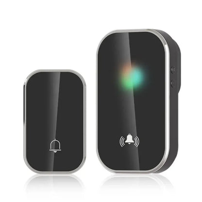 Wireless Smart Doorbell – 36 Ringtones, 300M Long Range, Battery-Free Outdoor Door Chime Kit with IP44 Waterproof
