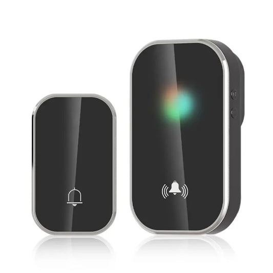 Wireless Smart Doorbell – 36 Ringtones, 300M Long Range, Battery-Free Outdoor Door Chime Kit with IP44 Waterproof